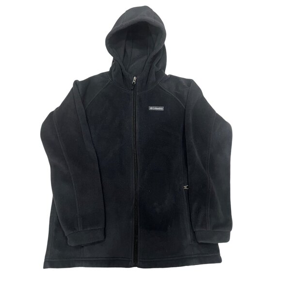 Columbia Unisex Youth Black Benton Springs Fleece Jacket Size XL (18-20) - Picture 1 of 5